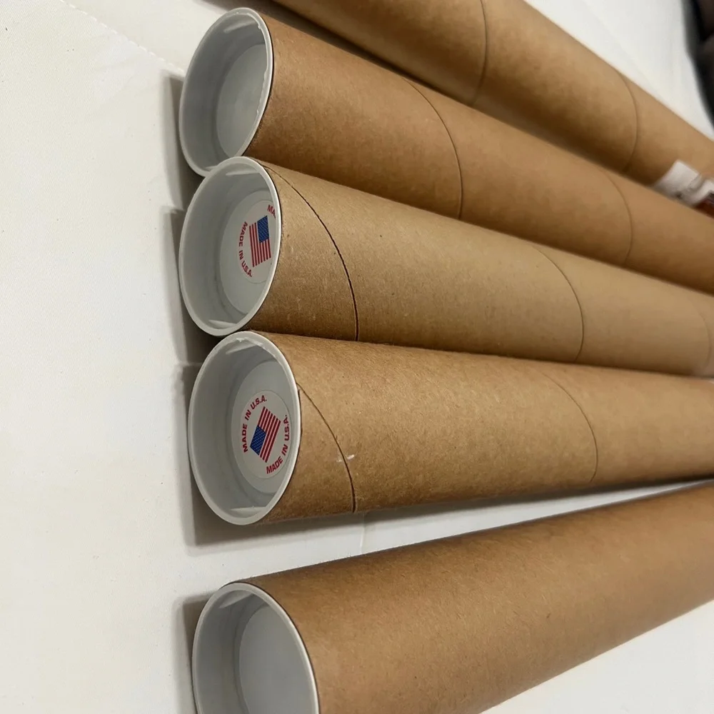 Brown Mailing Tubes 5 total